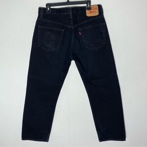 Vintage 90s Y2K Levi’s Regular Fit 505 Black Straight Leg Jeans 34